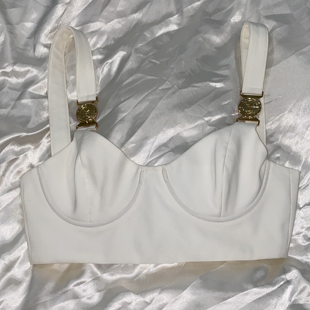 Meshki bustier crop top